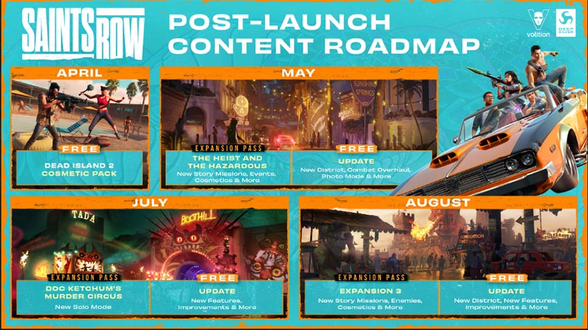 Saints Row 4 DLC Raodmap 2023