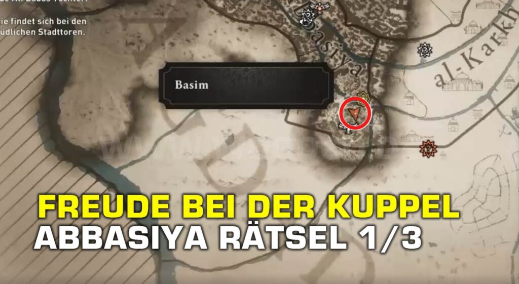 Freude bei der Kuppel Schatzkarte