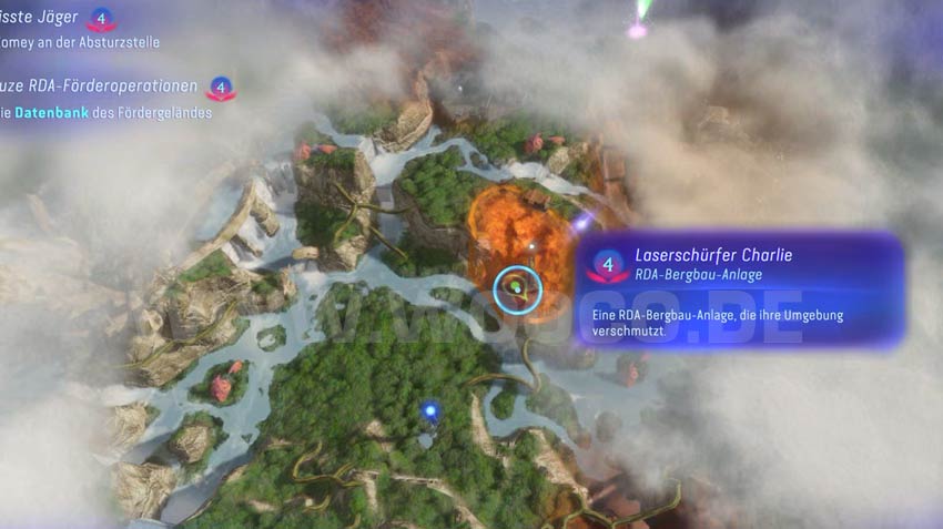 Avatar Frontiers of Pandora: RDA-Einrichtungen Fundorte 6 Laserschluerfer Charlie 02