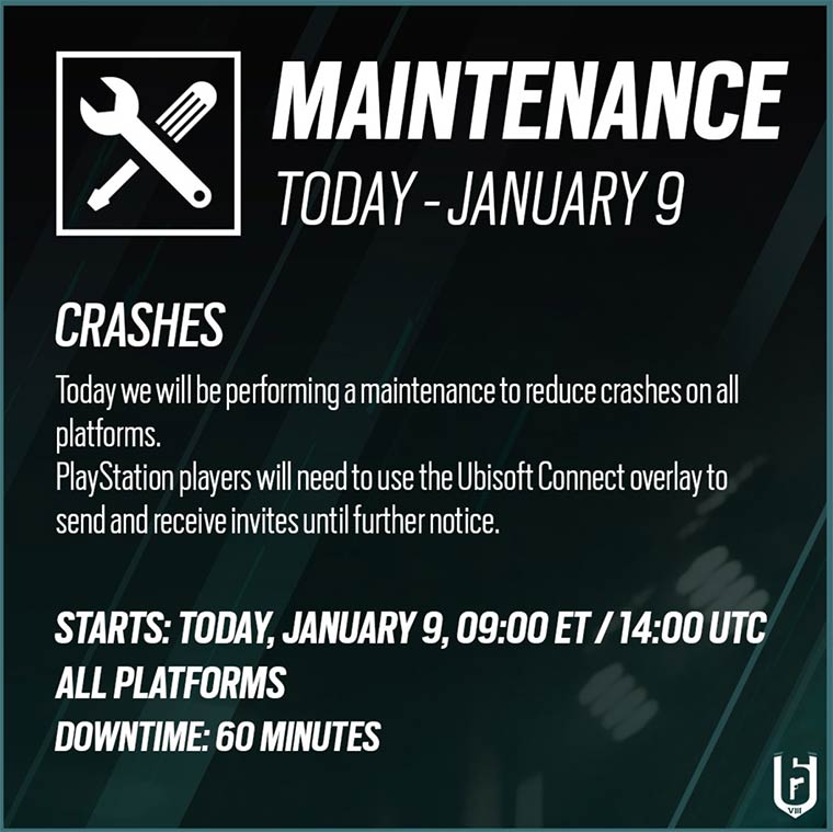 R6S Update 9. Januar