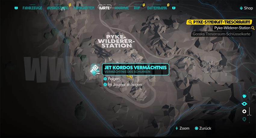 Star Wars Outlaws: Pyke Tresorraum – Alle Schlüsselkarten Fundorte 4 Goraks Schlüsselkarte Map