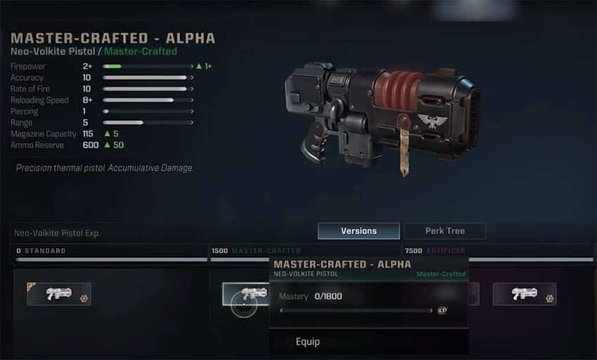 Neo-Volkite Pistol Space Marine 2