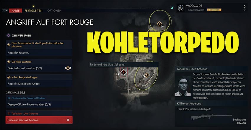 Töte Schöne mit einem Kohletorpedo