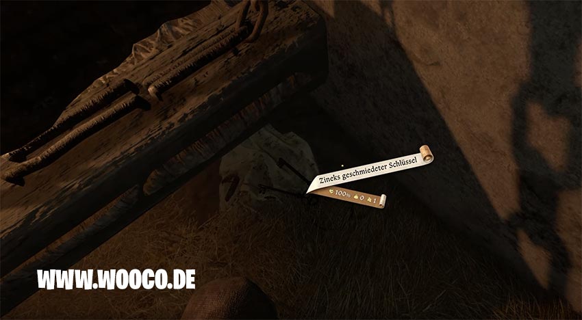 Zineks geschmiedeter Schlüssel
