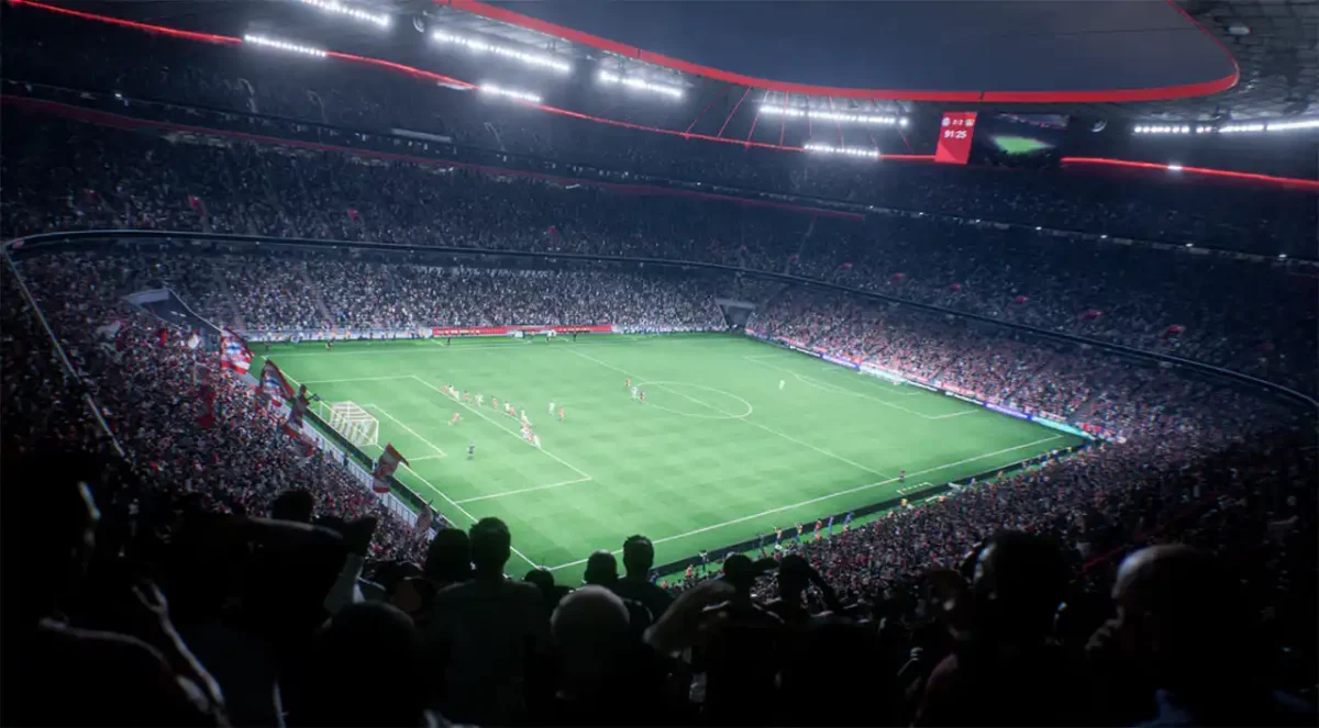 FC 26 zeigt die Allianz Arena von Bayern München durch neue Partnerschaften im Spiel.