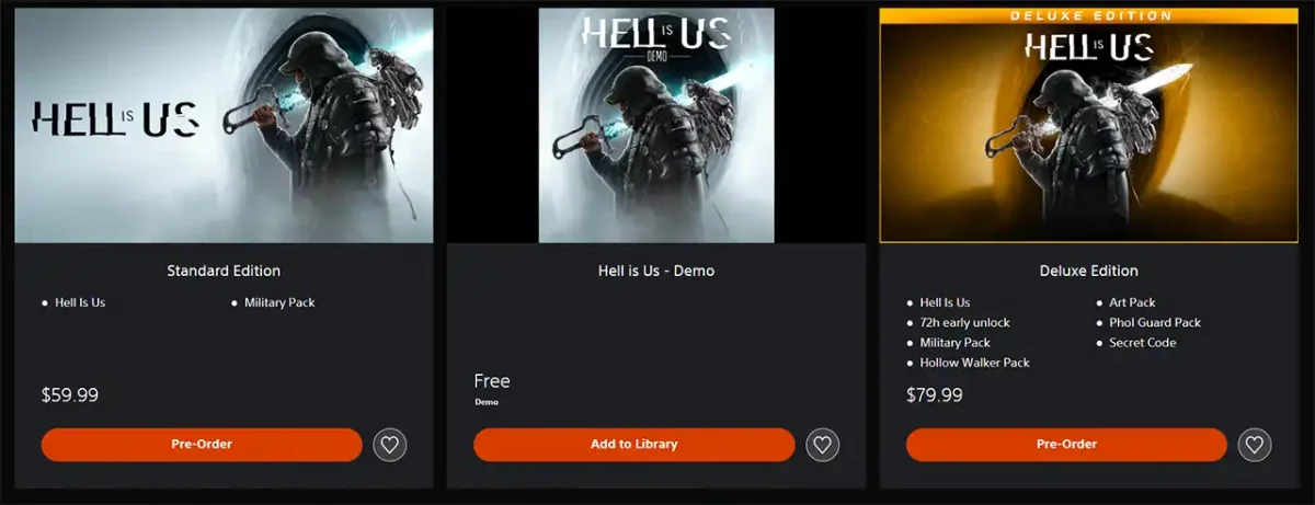 Hell is Us Editionen