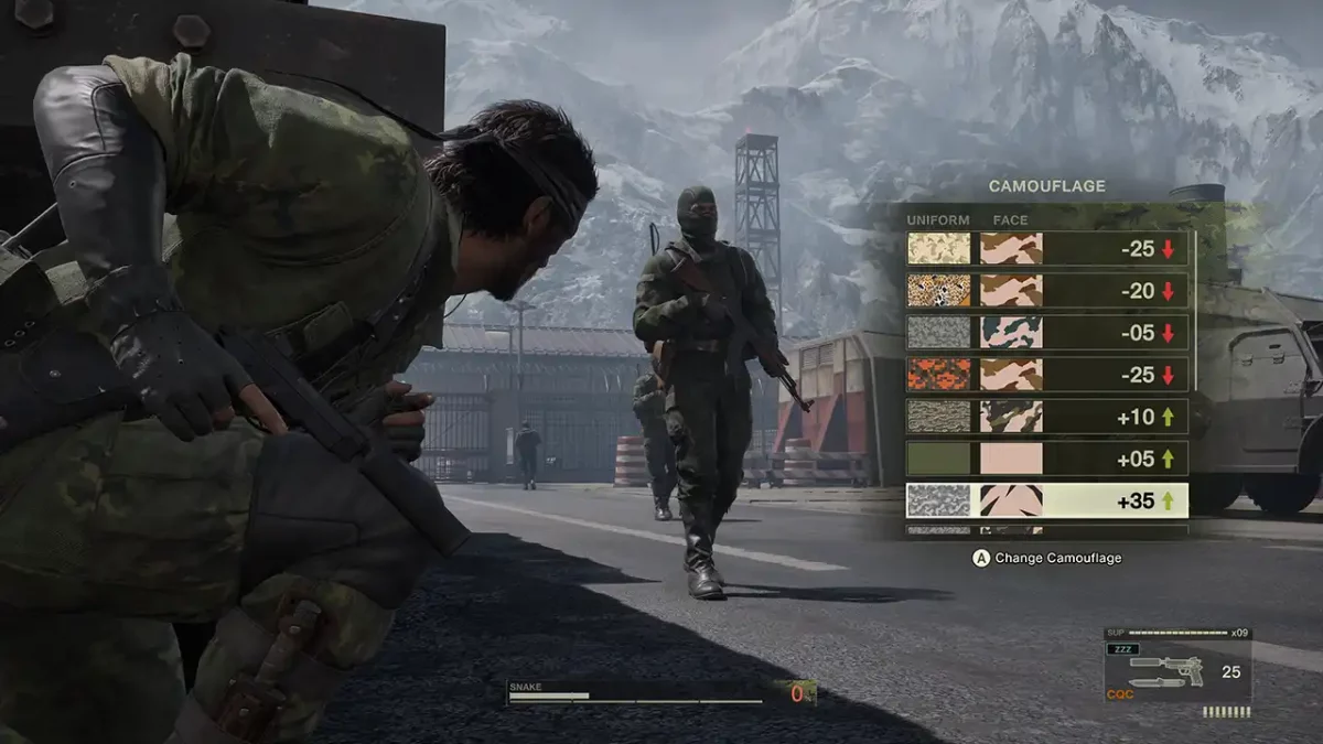 MGS3 Remake Stealth Tarnung Screenshot