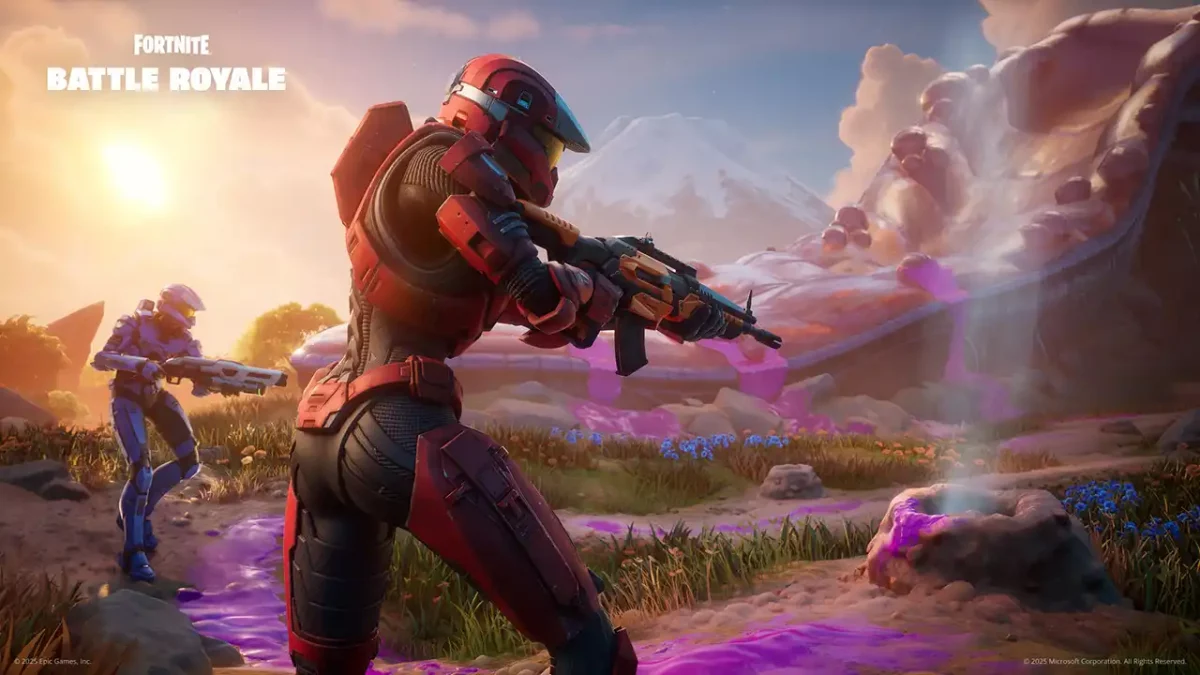 Zwei Spartans in Fortnite-Teaser-Bild zum Halo-Crossover