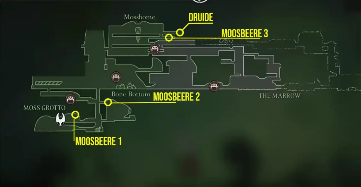 Moosbeeren Fundorte Map