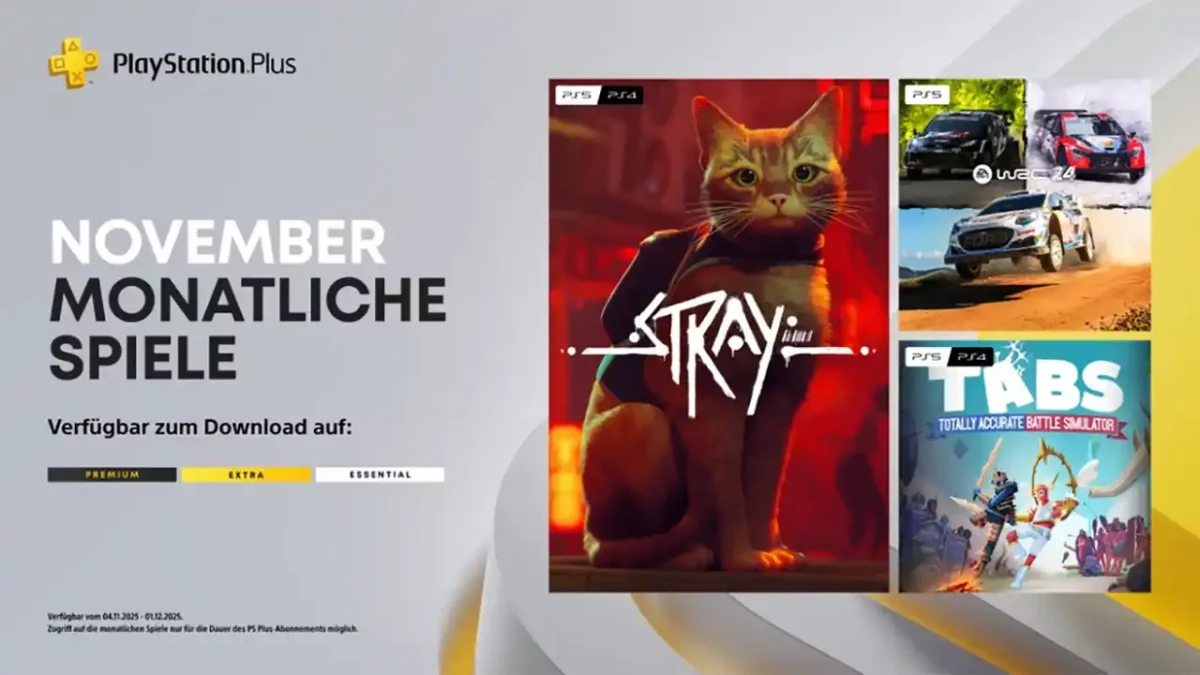 PS Plus November 2025 - Stray gratis für Abonnenten 1 PS Plus November 2025