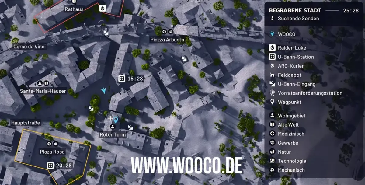 Begrabene Stadt Roter Turm