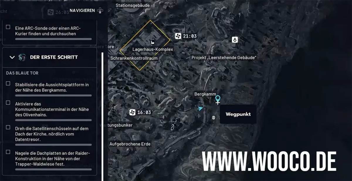 Bergkamm Aussichtsplattform