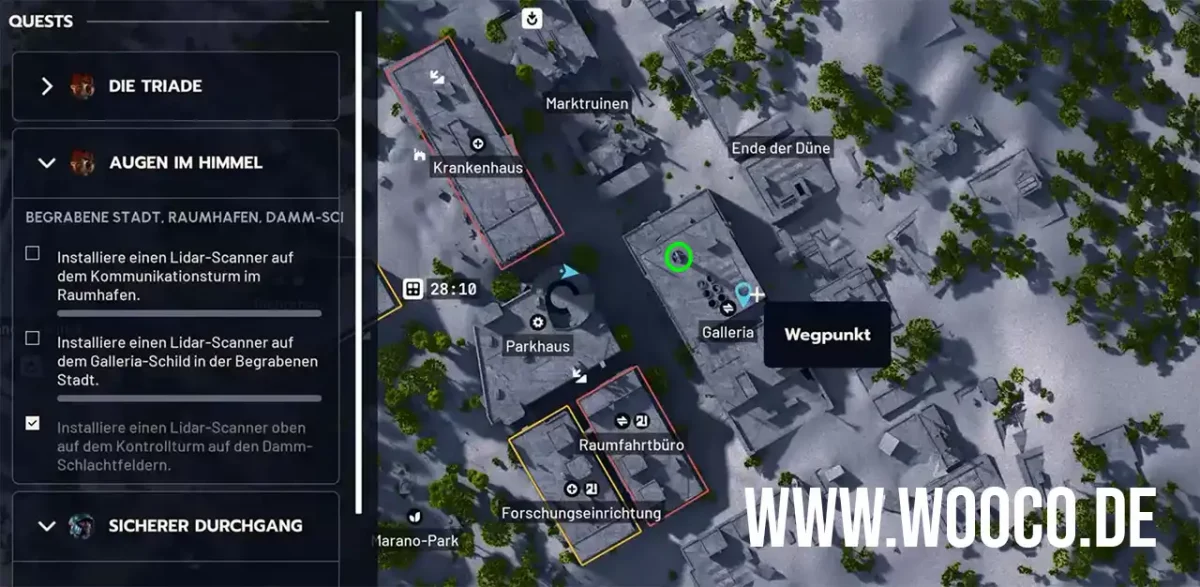 Das versteckte Galleria-Schild