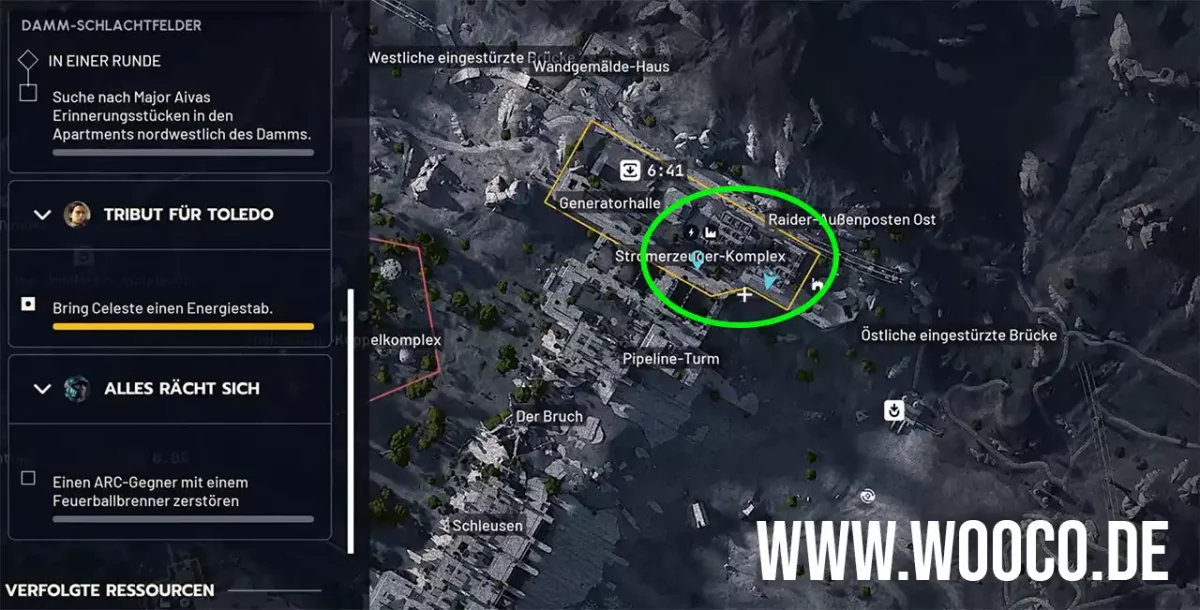 Energiestab für Celeste finden