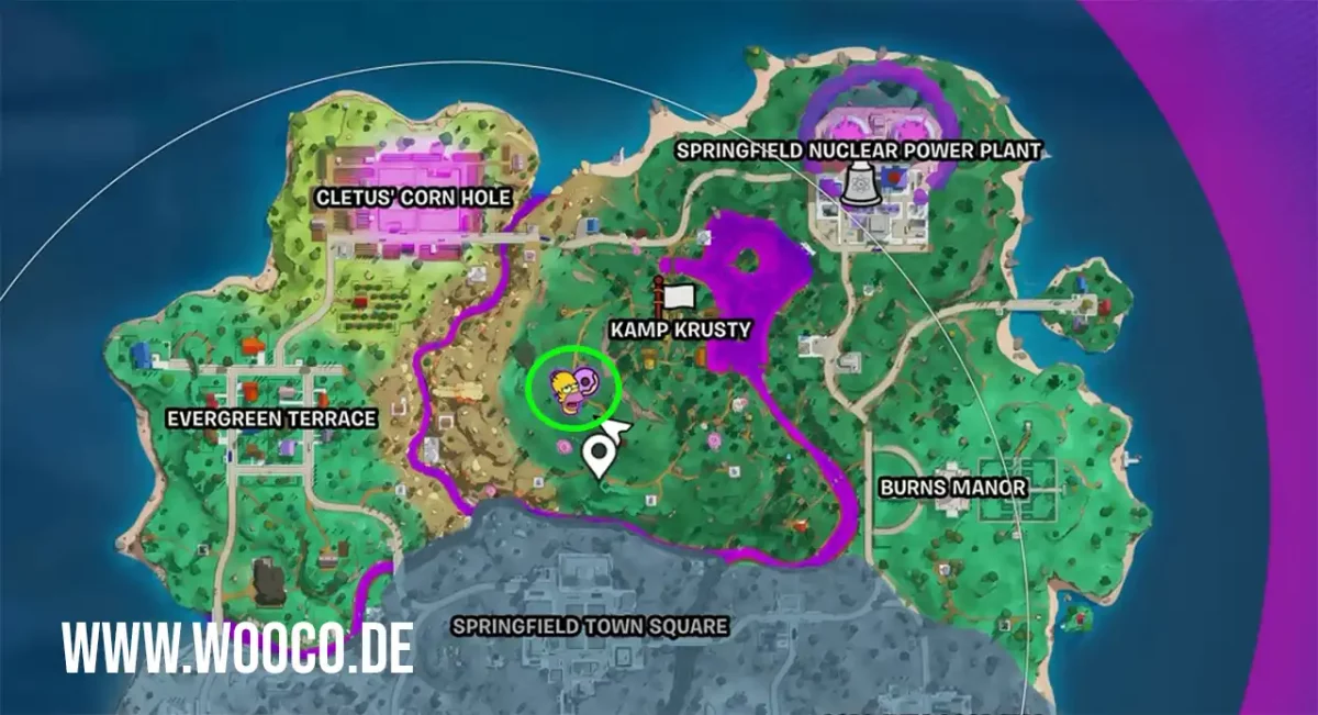 Homer-Klone Fundorte in Fortnite