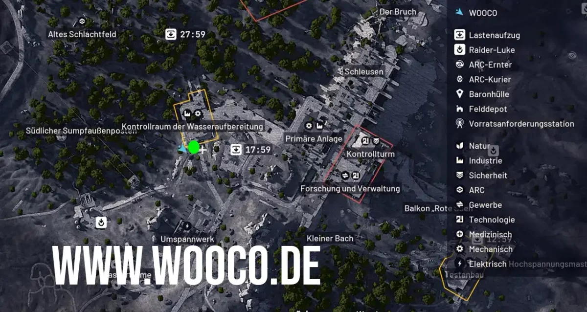 Kontrollgebäude der Wasseraufbereitung