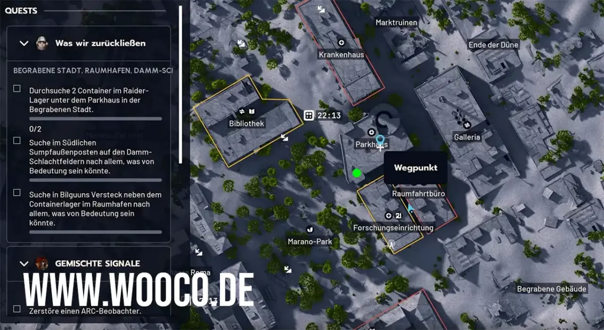 Raider-Lager unter dem Parkhaus