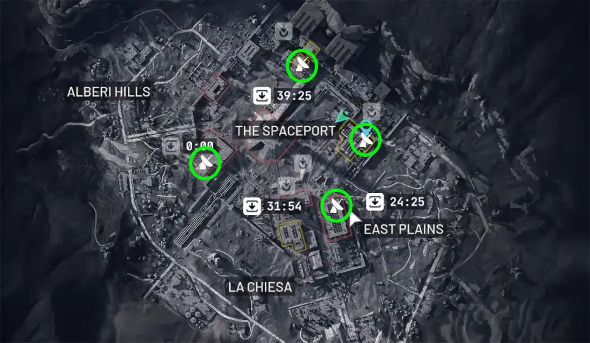 Raumhaufen Versteckte Antennen