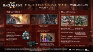 Space Marine 2 Update 1.011 - Patch Notes 11.0