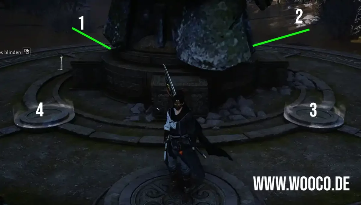 Statue des Blinden Mädchen Rätsel