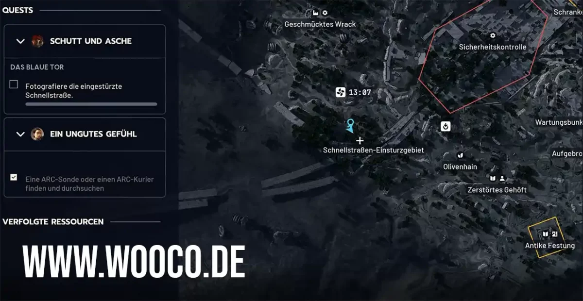 eingestürzte Schnellstraße