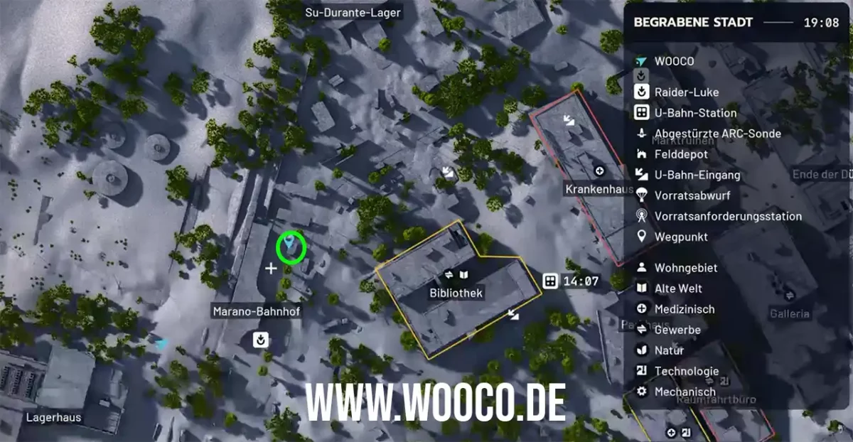 Marano-Bahnhof Geheimvorrat